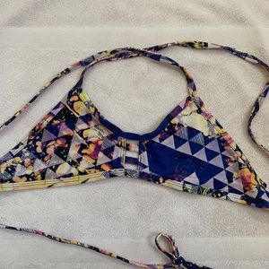 JOLYN tomcat bikini top lava lamp print